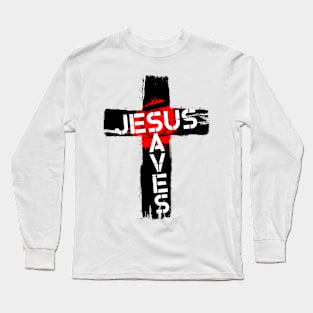 Jesus saves Long Sleeve T-Shirt